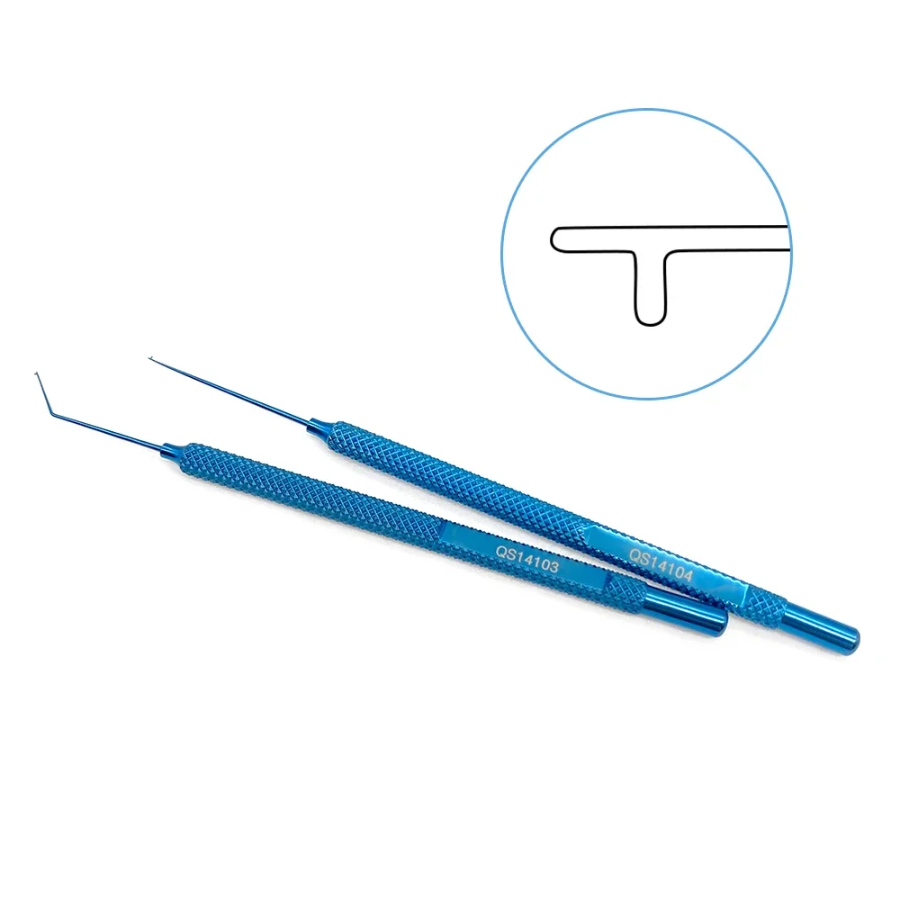 

Lens Manipulator Hook 0.15mm LoL Hook 1pc T-shaped Tip Straight/Angled Ophthalmic Surgical Instruments