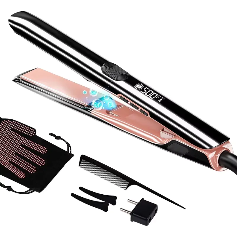 

Smart Library Ceramic Plate Flat Iron Factory Price Professional Vibrate Tech Hair Straightener Fast PTC Heating For All Hair Ty