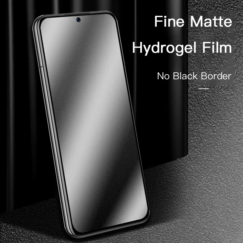 2-4PCS Matte Hydrogel Film for Samsung Galaxy A55 A54 No Fingerprint Screen Protector Not Tempered Glass