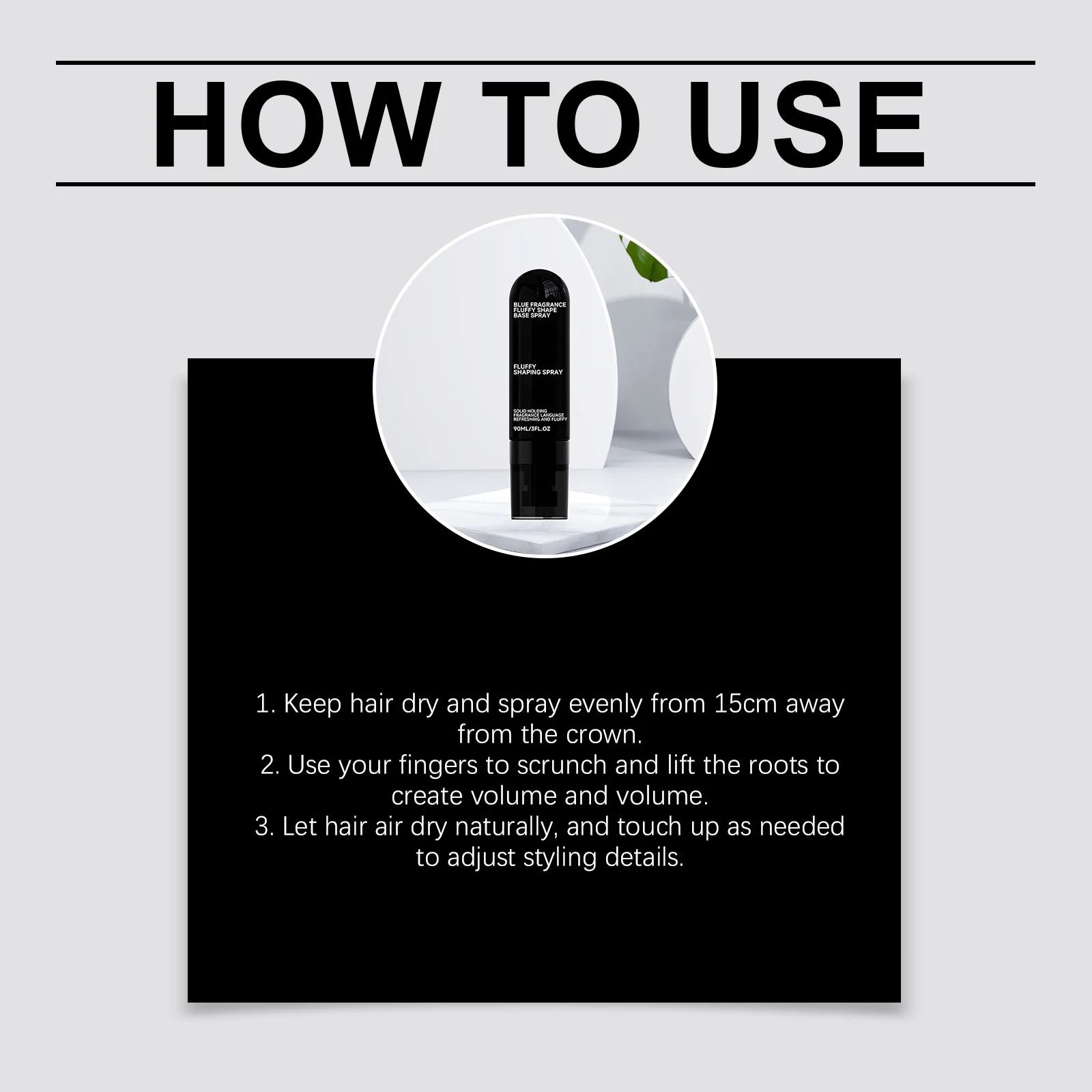 Refreshing Hair Setting Spray Oil Control Long Last Hold Moisturizing Hair Care Quick Setting Root Volumizing Smooth Hair Strand