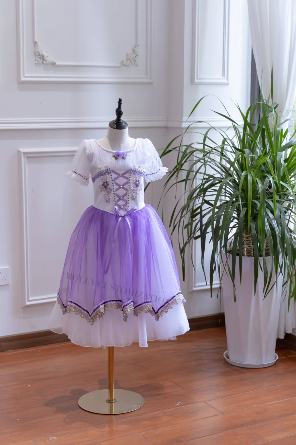 2024 new models on the market Gisele’s unstoppable daughter Coppelia ballet purple gauze skirt professional competition