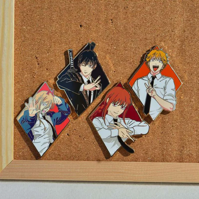 Chainsaw Man Denji Power Aki Hayakawa Makima Enamel Metal Pin Badge Backpack Accessory - view 6