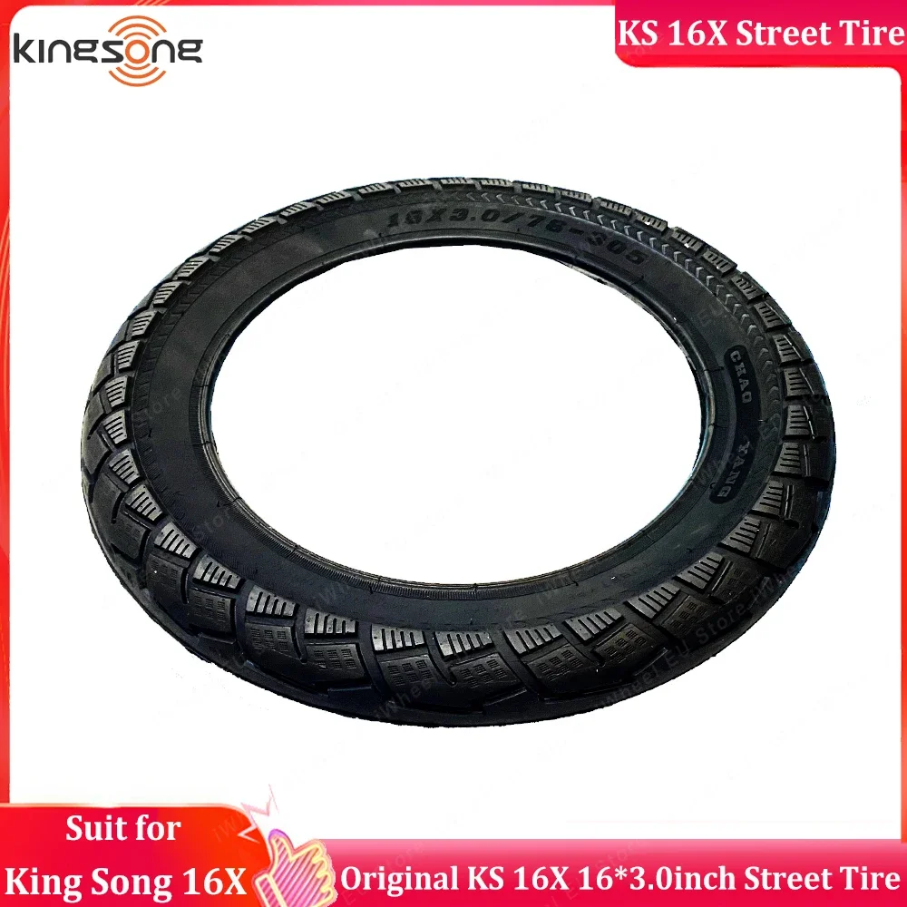 Original KingSong Accessories KS 16X 16*3.0inch Street Tire City Road Tire and Inner Tube for KS 16X EUC