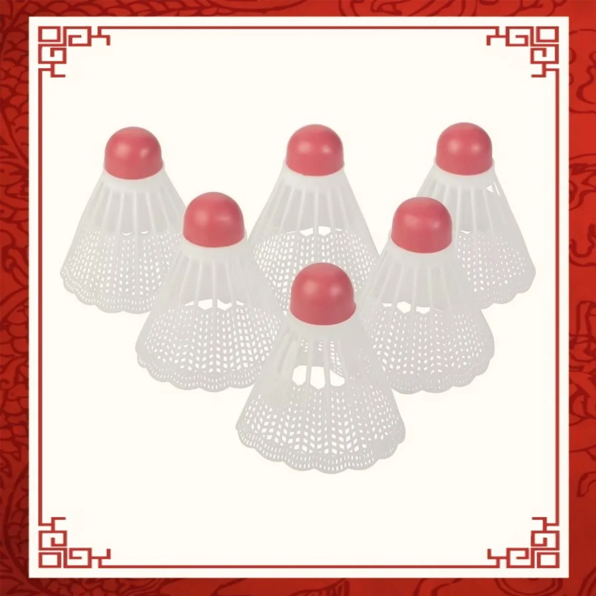 

350 белых нейлоновых воланов — 6 шт., прочные и водонепроницаемые для тренировок в помещении и на открытом воздухе, идеально подходят для начинающих и клубов