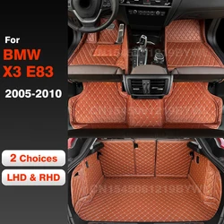 Tapis de sol de voiture pour BMW Bery, E83, 2005, 2006, 2007, 2008, 2009, 2010, coffre de voiture polymères, tapis de coffre, accessoires intérieurs