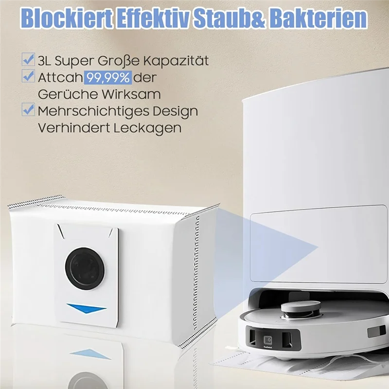 ABRW-Per ECOVACS DEEBOT T20 Omni / T20e Omni / T20 Max / T20 Pro Spazzola laterale principale Filtro Hepa Mop Panno Sacchetti per la polvere Parti