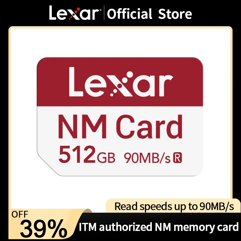 Lexar NM Card 128GB 256GB 512GB High Speed nCARD Card for Huawei Mate 60Pro+ P30 P40 P50 Nova5 Enjoy/Honor/MatePad Pro Phone