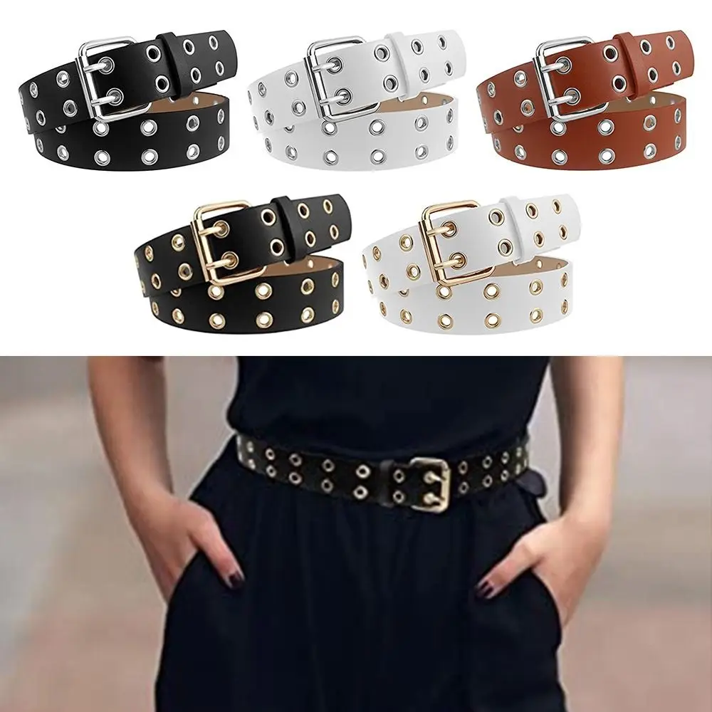 

Buckle Belts For Women Sweater Overcoat PU Leather Cummerbunds Goth Waistband Adjustable Belts Jeans Girdles Punk Waist Belt