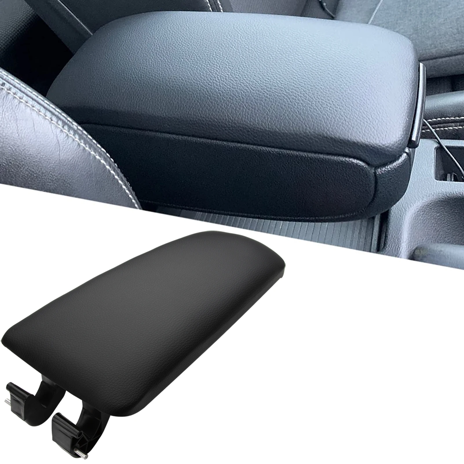 Center Console Cover Arm Rest Lid Car Central Control Armrest Box 8E0864245E for AUDI A4 B6 B7 4-Door 2002-2007 Black