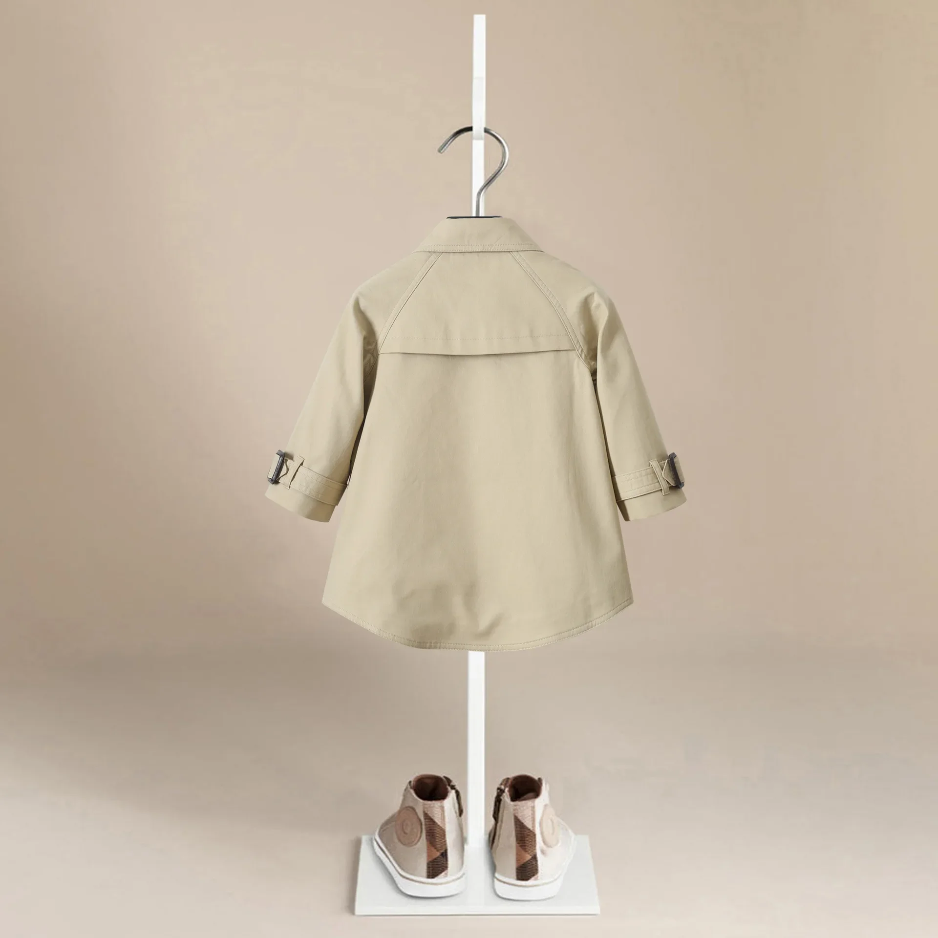 Children's Trench Coat Spring and Autumn New Boys' Mid length Coat Midsize Big Boys British Style Coat Girl Fashion Windbreaker