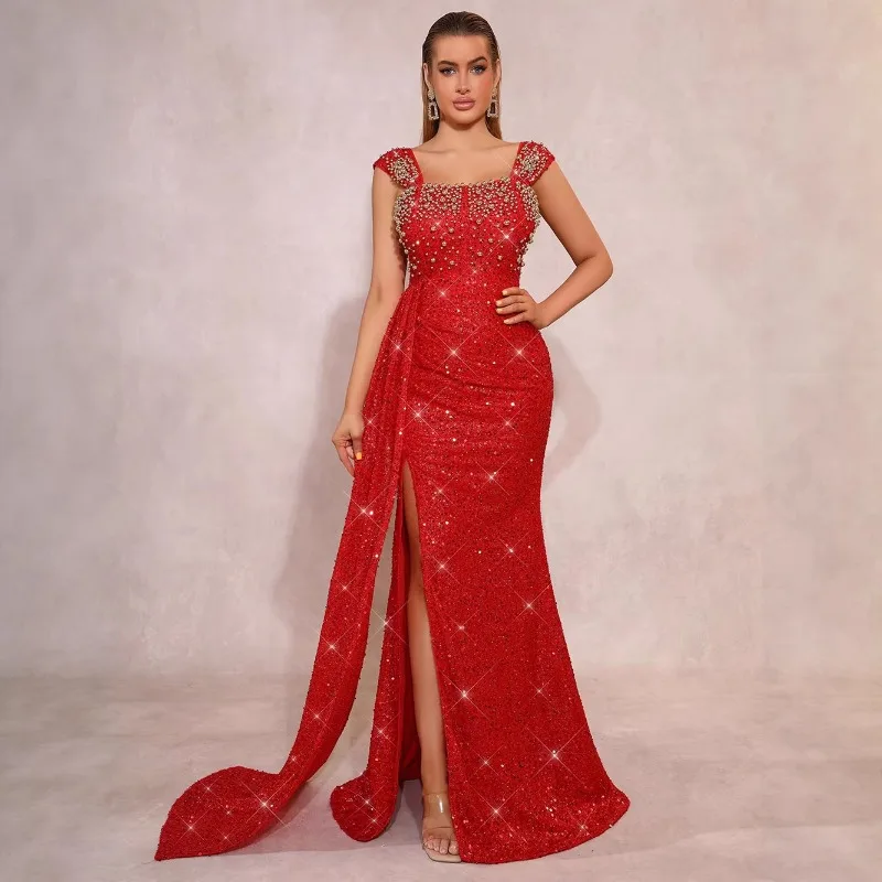 

Top Sexy Dress Banquet Long Dinner Wedding Party Evening Dress