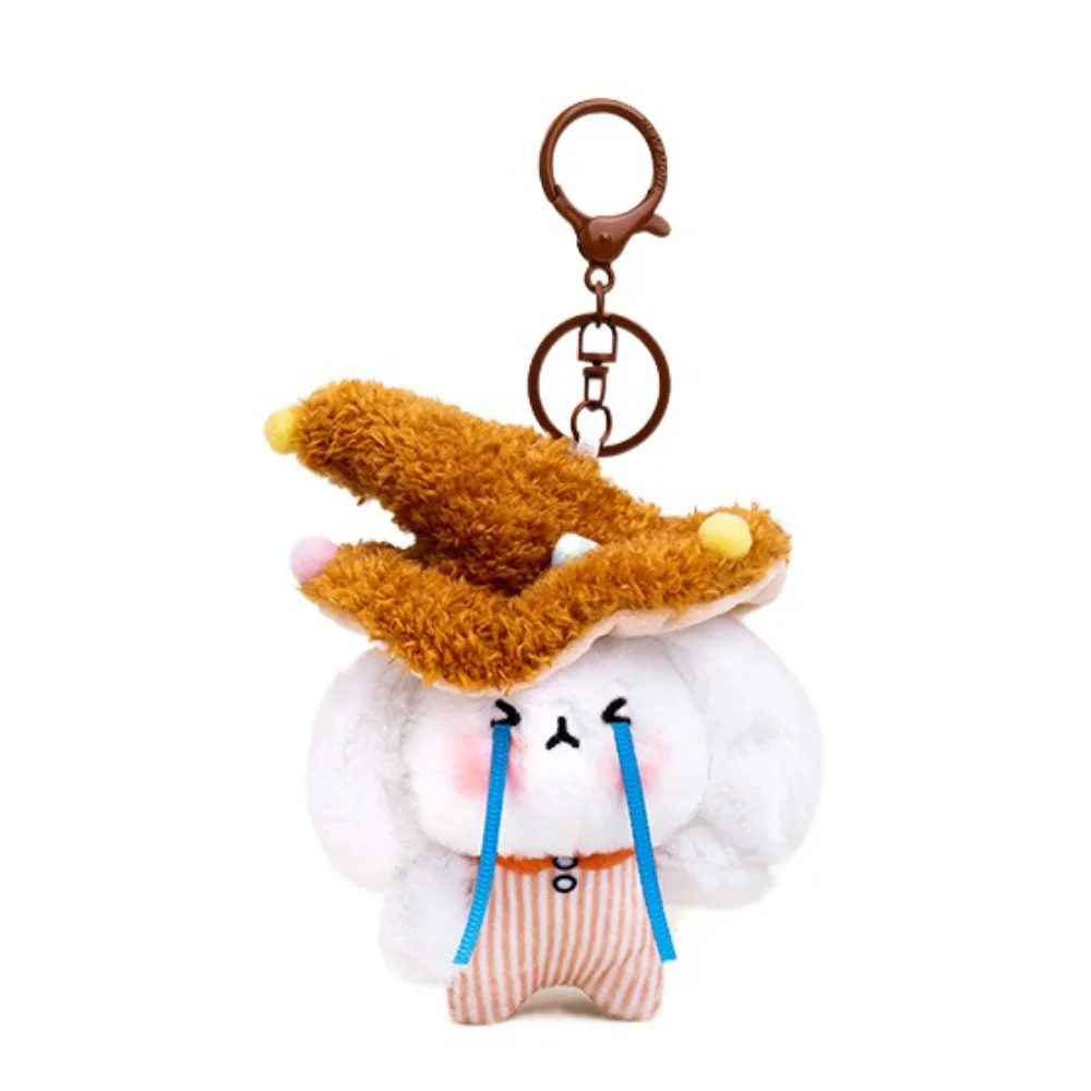 

Creative PP Cotton Mushroom Rabbit Elf Charm Fluffy Lifelike Mushroom Bag Pendant Cartoon Comfortable Rabbit Elf Keychain Gifts