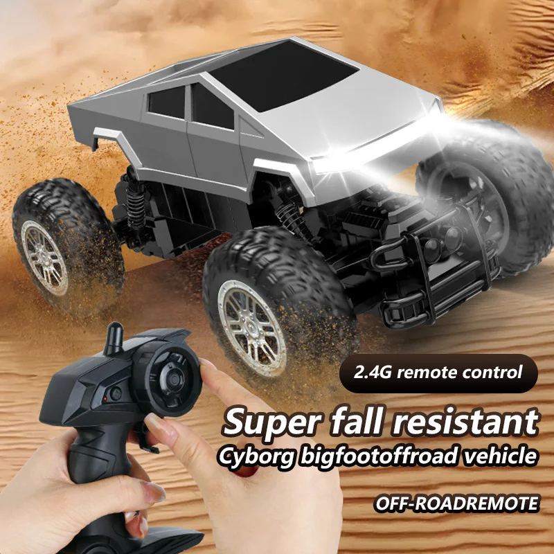 Cybertruck RC Car Kids Toys for Kid Remote Control Car Amphibious Truck 4WD All Terrain Off-Road Pickup 1:16 Scale 2.4GHZ