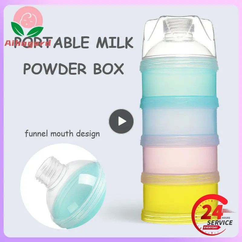 Layers Portable Baby Food Storage Box Baby Complementary Milk Powder Independent Packaging Cup Infant Snacks Container