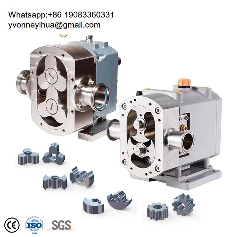 

Rotor Lobe Stainless Pump Sanitary 316L Food Grade Stainless Steel Mini Rotary Lobe Pump Head 316