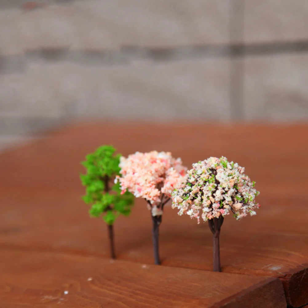 

15Pcs Mini Tree Resin Micro Landscape Ornaments DIY Container Garden Miniature Decoration Mini Tree Ornament