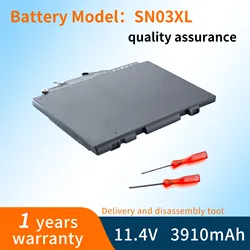 BVBH-Batería de ordenador portátil SN03XL para HP EliteBook 820, 725, G3, G4 Series 800514-001, 800232-241, HSTNN-UB6T, 11,4 V, 44Wh