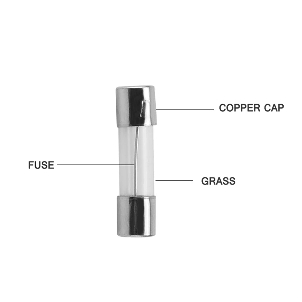 10個のクイックブローガラスチューブ,5x20mm,250v,f0.2a,0.5a 8a,3a 5a 6a 8a,10a15a,ヒューズセット