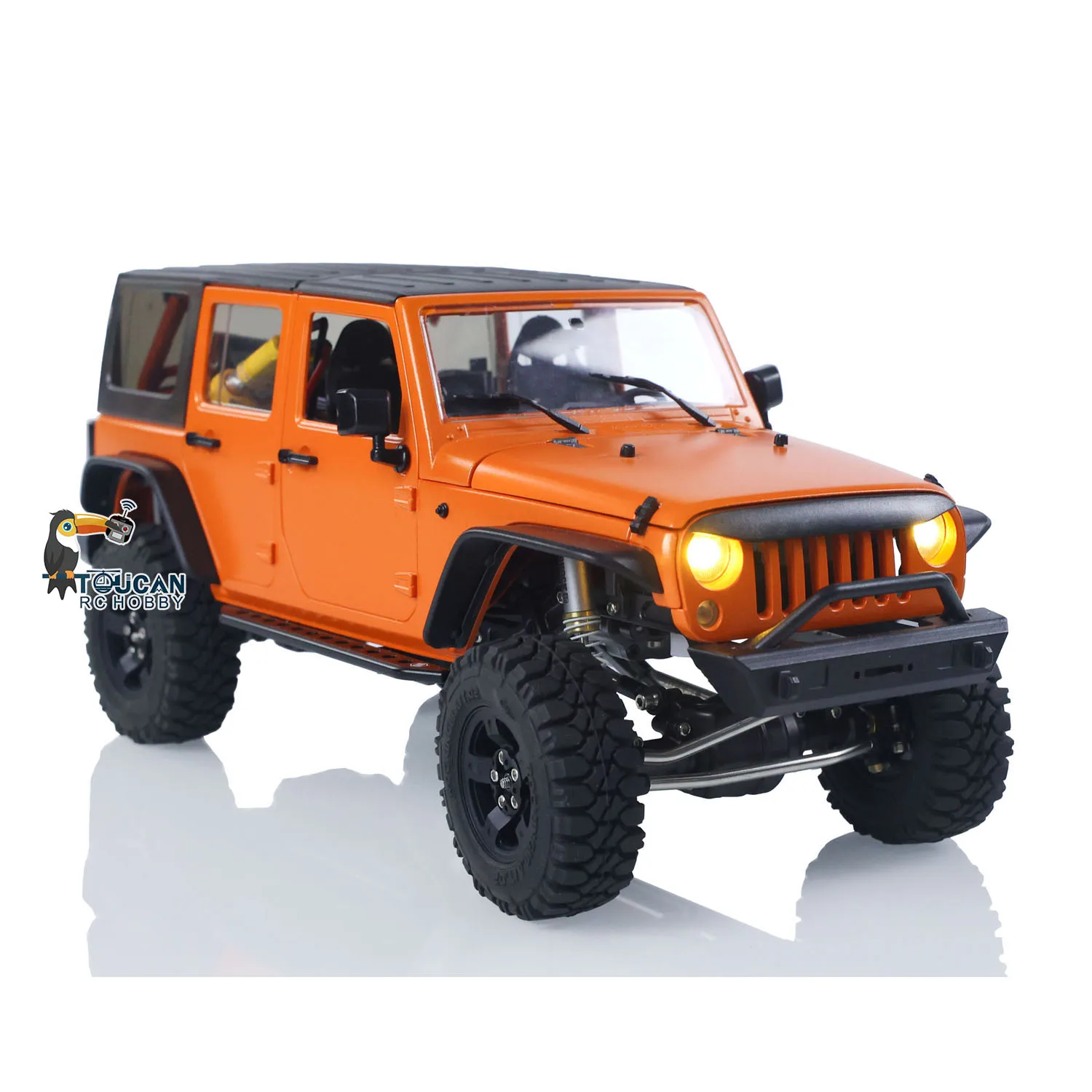 

CAPO 1/18 RC Crawler Car CUB2 RTR Remote Control Off Road Vehicle 2-Speed Transmission Flysky GT5 Radio Battery Light Sound