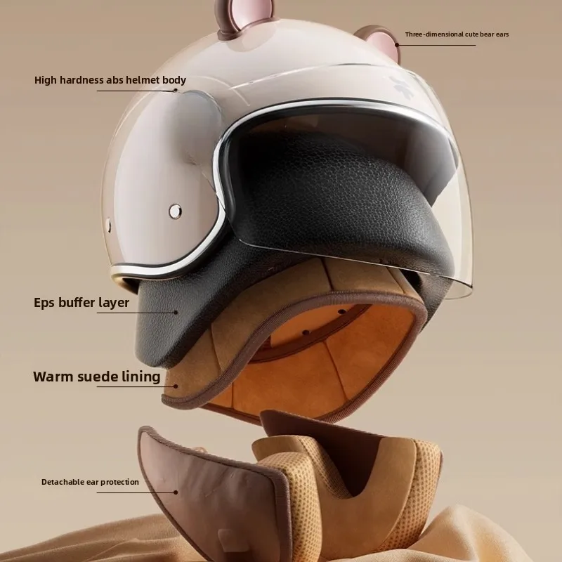 خوذة دراجة نارية للجنسين خوذات سكوتر Motos كاسكو كابايتي للرجال والنساء خوذة دراجة نارية دي موتو #6