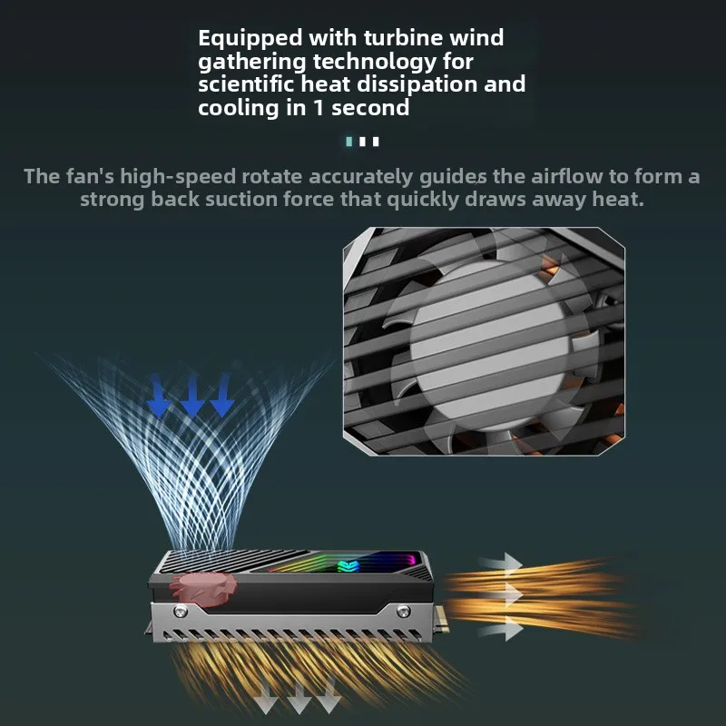 

Кулер COOLMOON M2 SSD для NVME 2280, латунный радиатор с термопрокладкой, охладитель для твердотельных накопителей M.2 для ПК