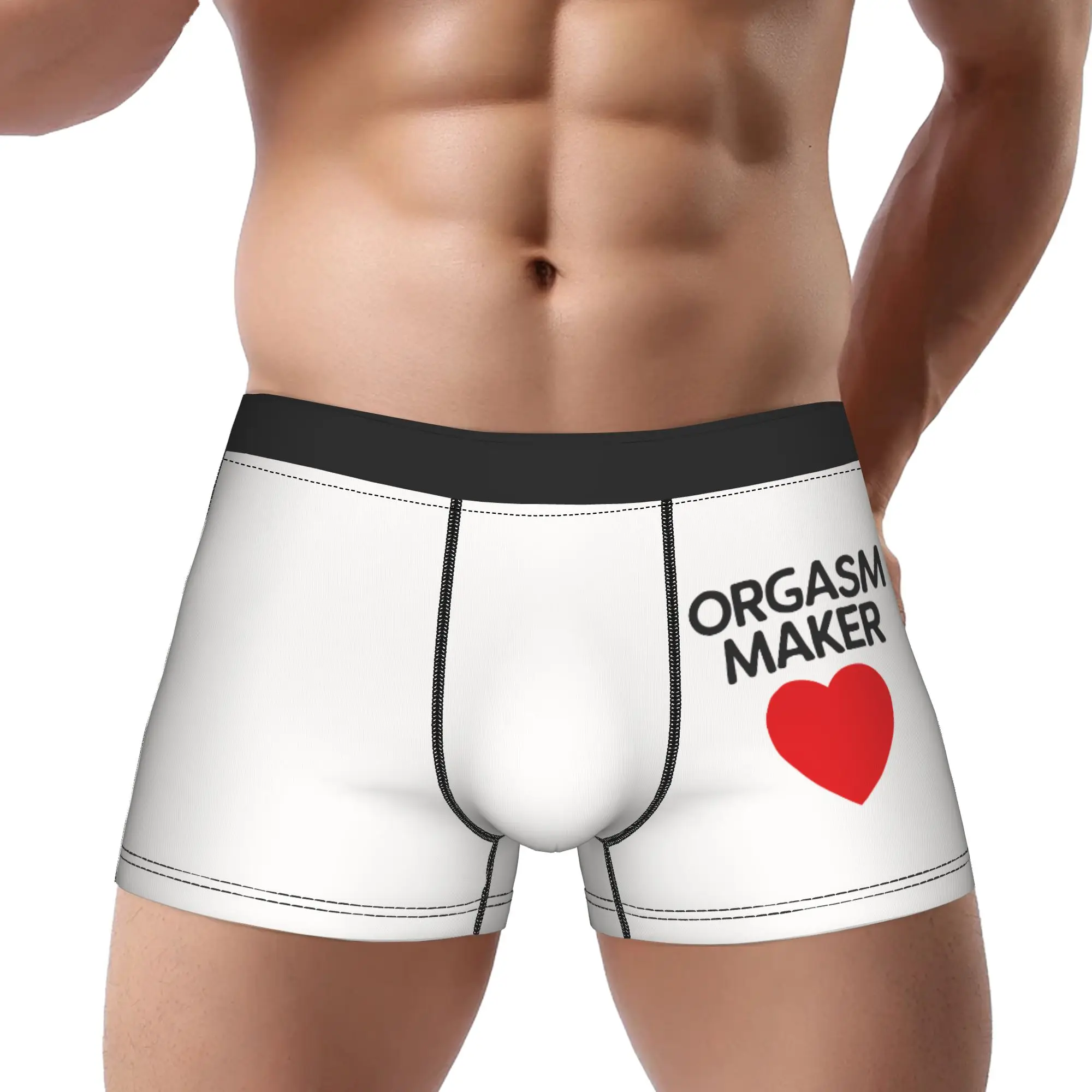 

Happy Maker Underwear Man Polyester Boxer Briefs Underpants Printed