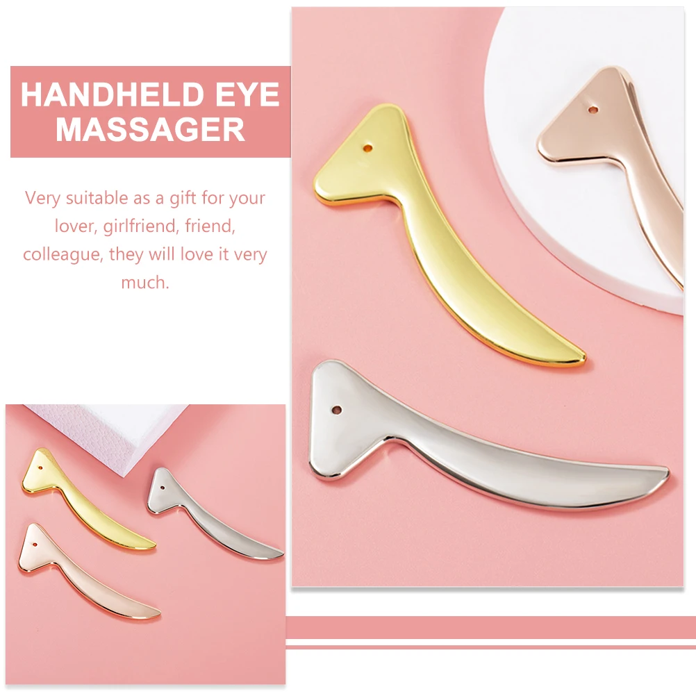 3 pezzi crema per gli occhi bastone da massaggio massaggiatore facciale leggero portatile a forma di T asta per la cura della pelle degli occhi strumento applicatore per massaggio viso