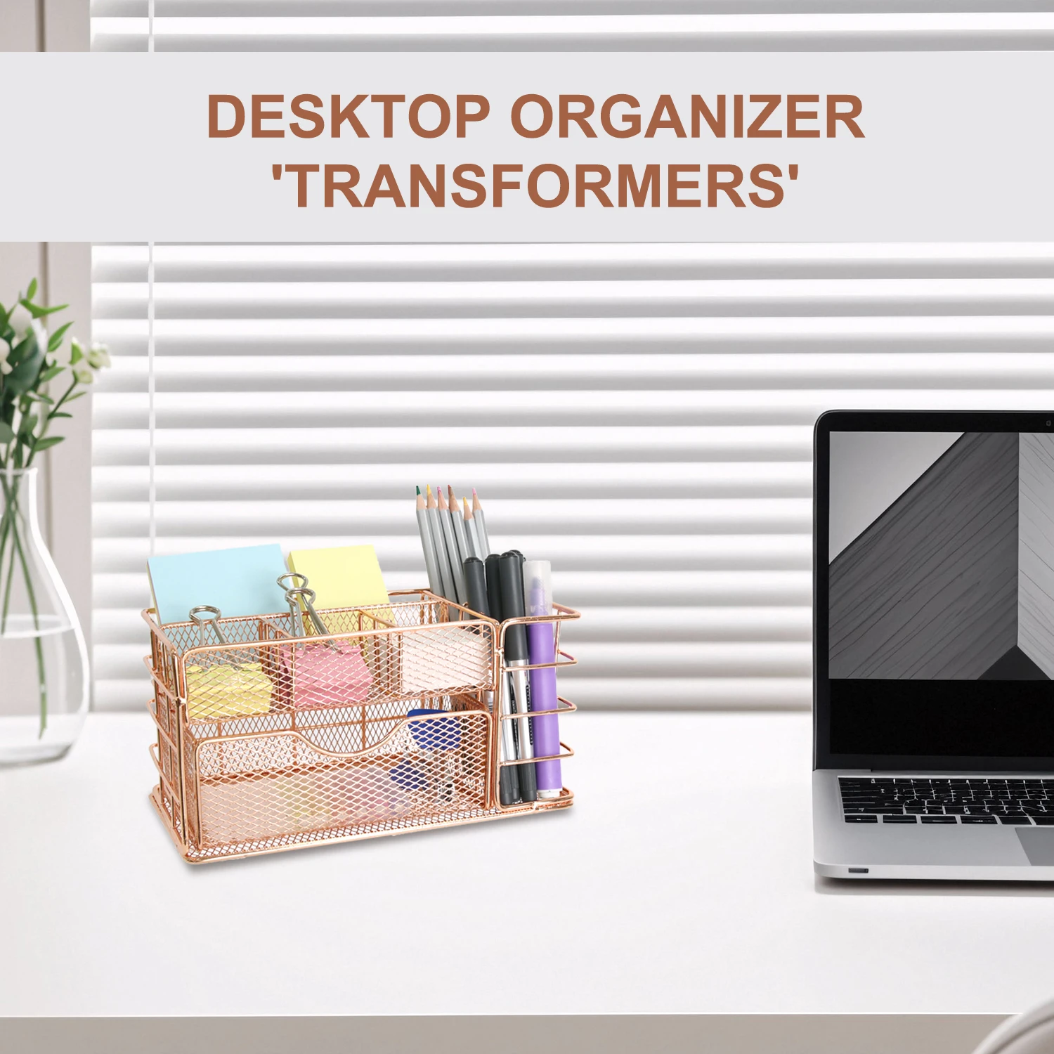 رف ملفات معدني ذهبي نورديك، صندوق درج تخزين سطح المكتب متعدد الطبقات، منظم اللوازم المكتبية، مستندات مستحضرات التجميل والقرطاسية Hol