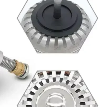Replacement Stainless Steel Kitchen Sink Drain Filter Strainer Basket Ø82mm With Lifting Valve For Bathroom Basins & Tubs