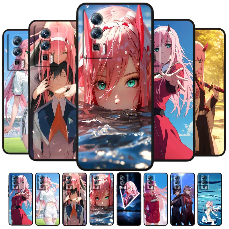 Darling In The Franxx Anime For Xiaomi Redmi 9A 9C 9AT 10C 9 9T 10 12C 13C A3 12 K60 A1 K50 K40 5G Black TPU Phone Case