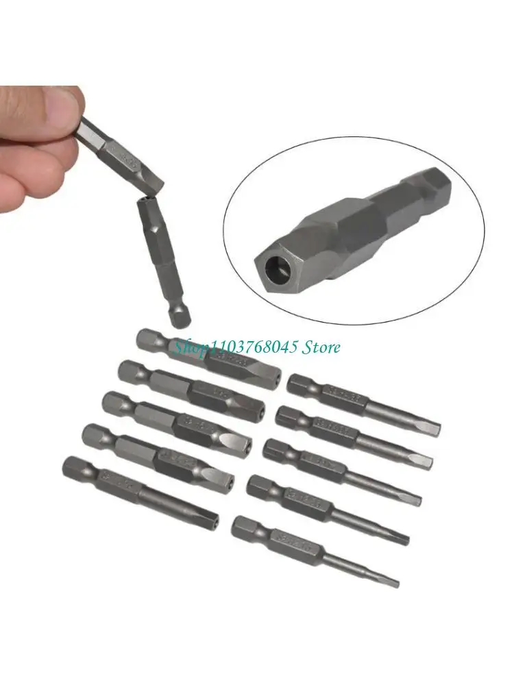 

R53F 1/4 Inch Shank 5 Sided Security Tamper Proof Screw Driver Drill Bit 50mm/2inch Length for Power Drills & Impact