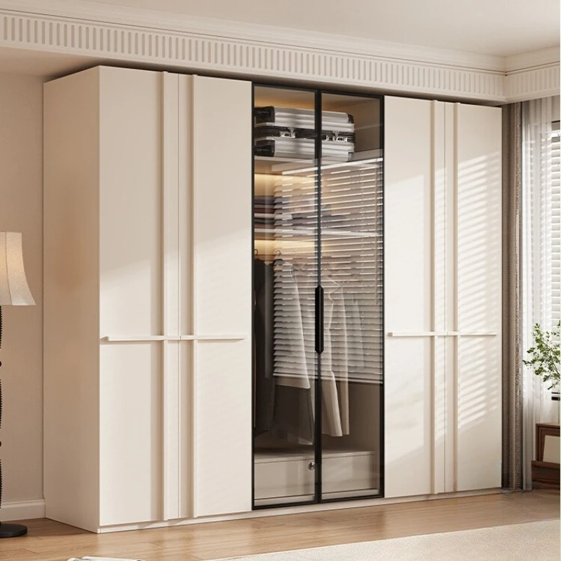 

wooden Double wardrobe Drawer storage bedroom door large capacity Wardrobes Cabinet/ Closet armario Comforter room Furniture