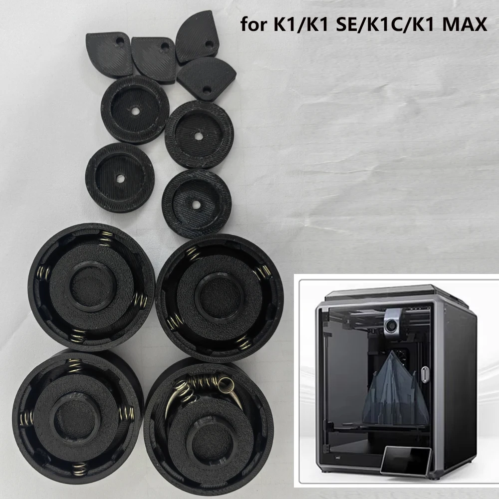 Foot Mats For Creality K1/K1 SE/K1C/K1 MAX Upgrade Anti Vibration Feet Pad Anti-slip Anti-Shock Dust-proof Rubber Foot Pad