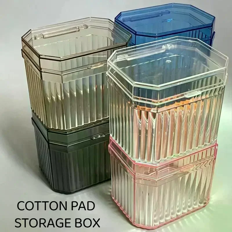 1Pcs Multifunctional Storage Box For Storing Makeup Cotton Cotton Swabs Hair Cords Hair Clips Tissues And Other Items