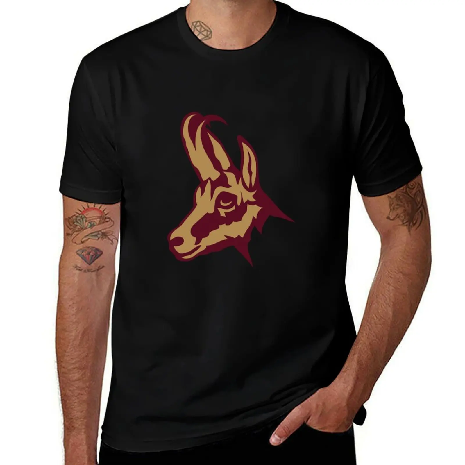 

chamois wild animal T-Shirt custom t shirt oversized summer top plus size men clothing