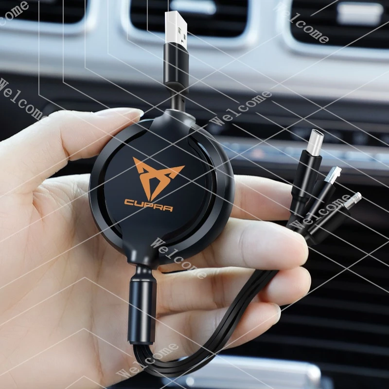 New Car Interior Fast Charger USB Data Cable For Seat Cupra Ateca Born Leon IBIZA Raval Formentor Terramar Tavascan valve core