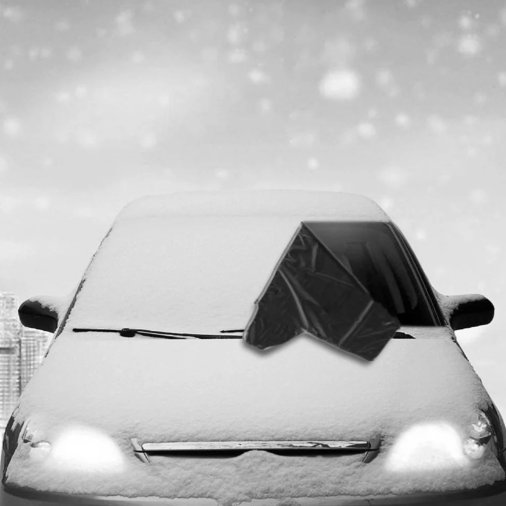 

1pc Windshield Snow Cover Car Snowproof Front Window Shield Sunshade Windscreen Frost Waterproof Lightweight Foldable Wind Hook