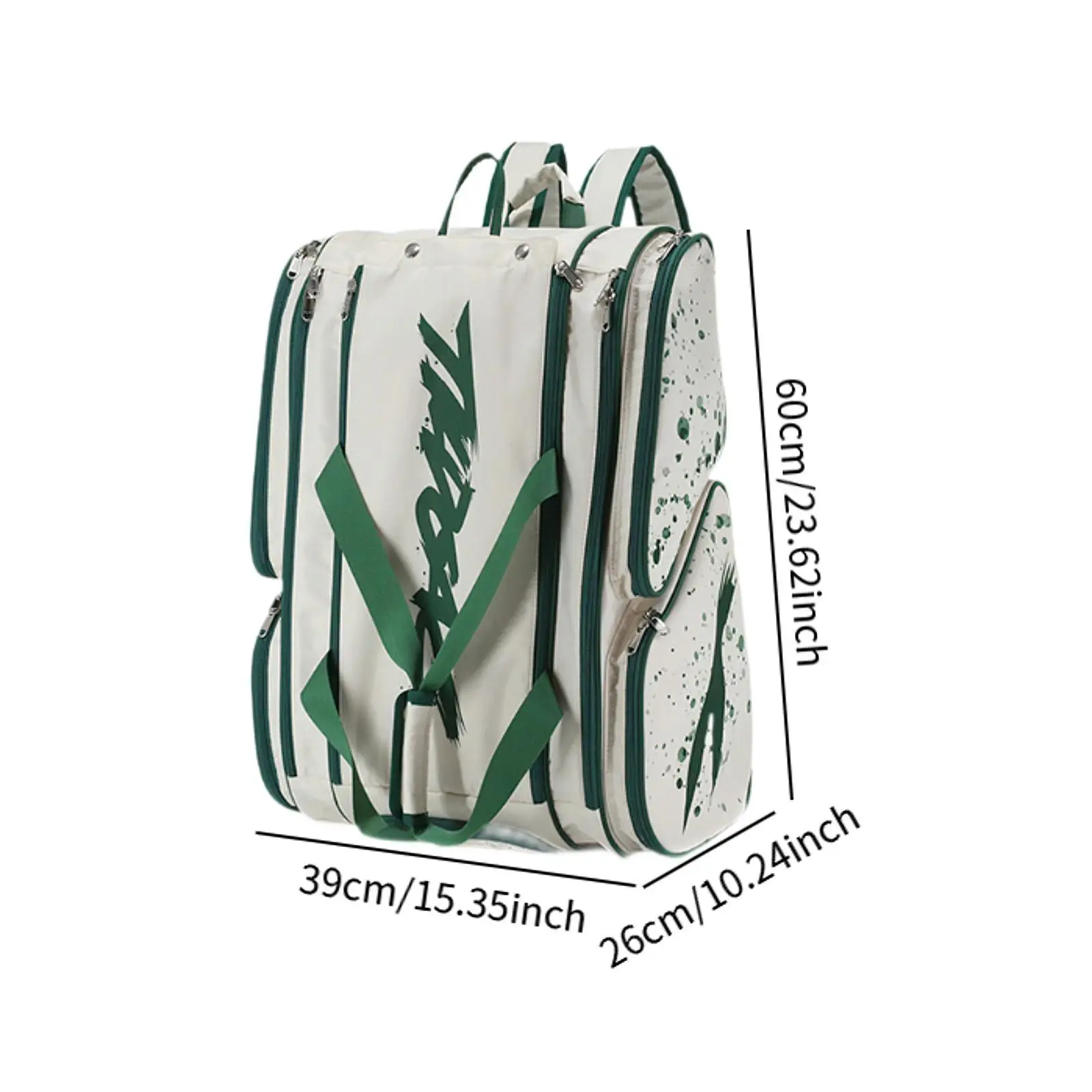 Badminton Racket Bag Backpack Sports And Fitness Bag Dry And Wet Separation Foldable Independent Shoe Compartment Fitness Bag