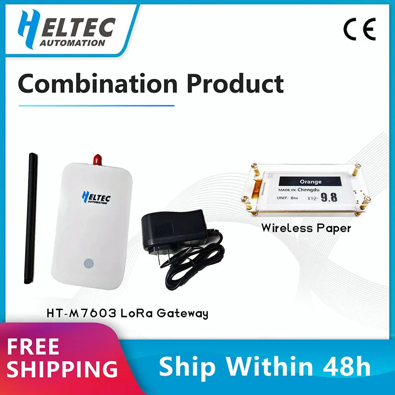 Heltec Meshtastic Epaper Tag Elink Display ESP32 BLE HT-7603 Gateway LoRa LoRaWAN Router Hotspot IoT Ethernet WiFi 868 915MHz