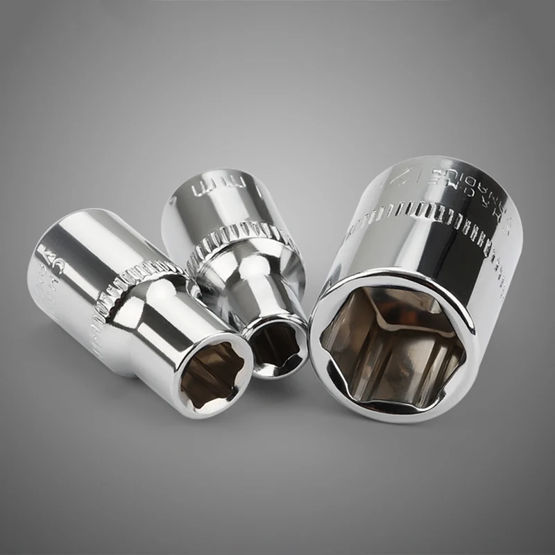 1/4 Inch Drive Ratchet Wrench Socket Shallow Socket Hex Head Sleeve 4 4.5 5 5.5 6 7 8 9 10 11 12 13 14mm  Double End Hand Tools