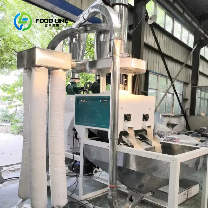 Customized Heavy Duty Double Cyclone Roller Flour Mill Machine Automatic Wheat Corn Grain Grinder Wheat Grinding Machine