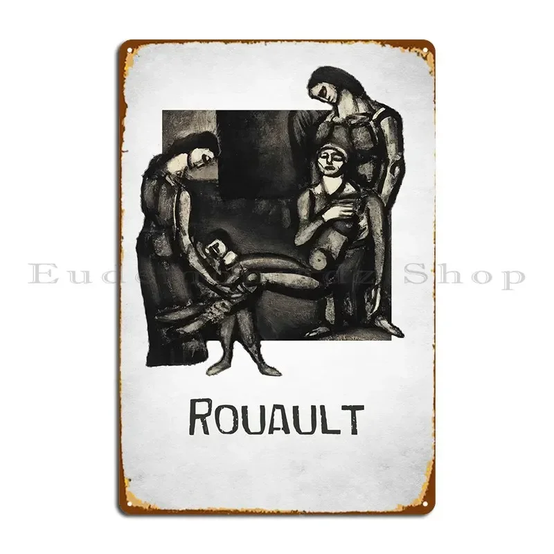 Georges Rouault Metal Sign Bar Cinema Printed Cinema Wall Cave Tin Sign Poster