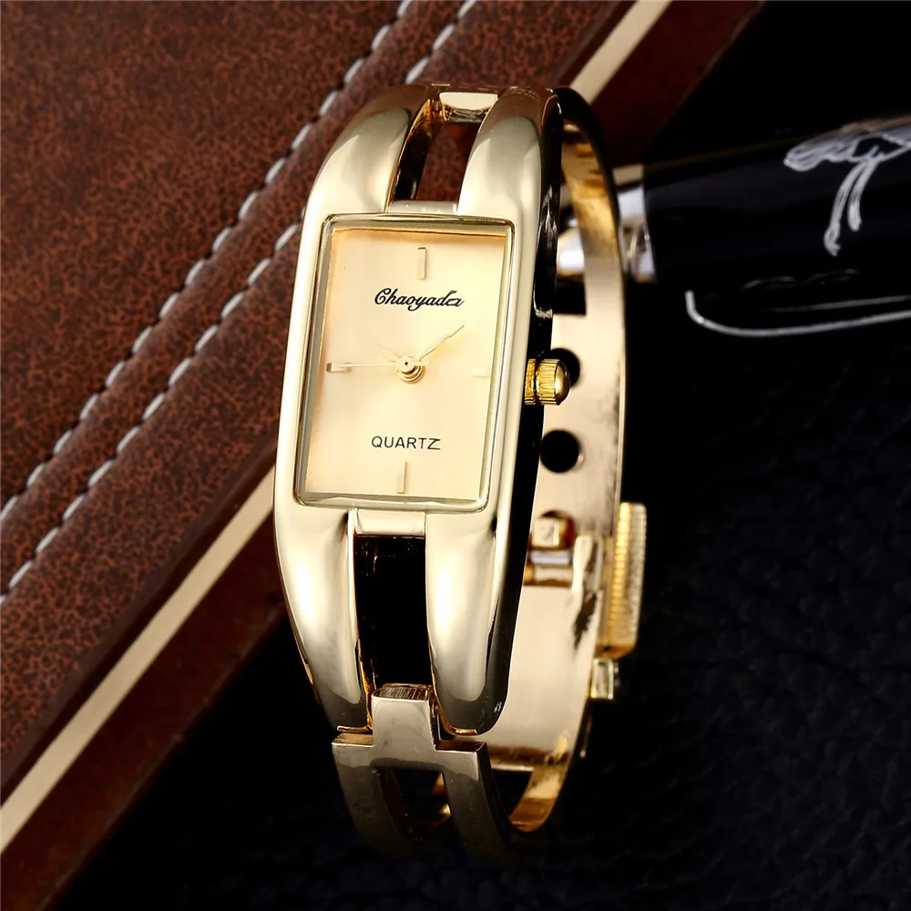 Luxury Gold Steel Bracelet Quartz Watch for Women Golden Ladies Wristwatch Relojes Para Damas Clock Elegant Female Clock