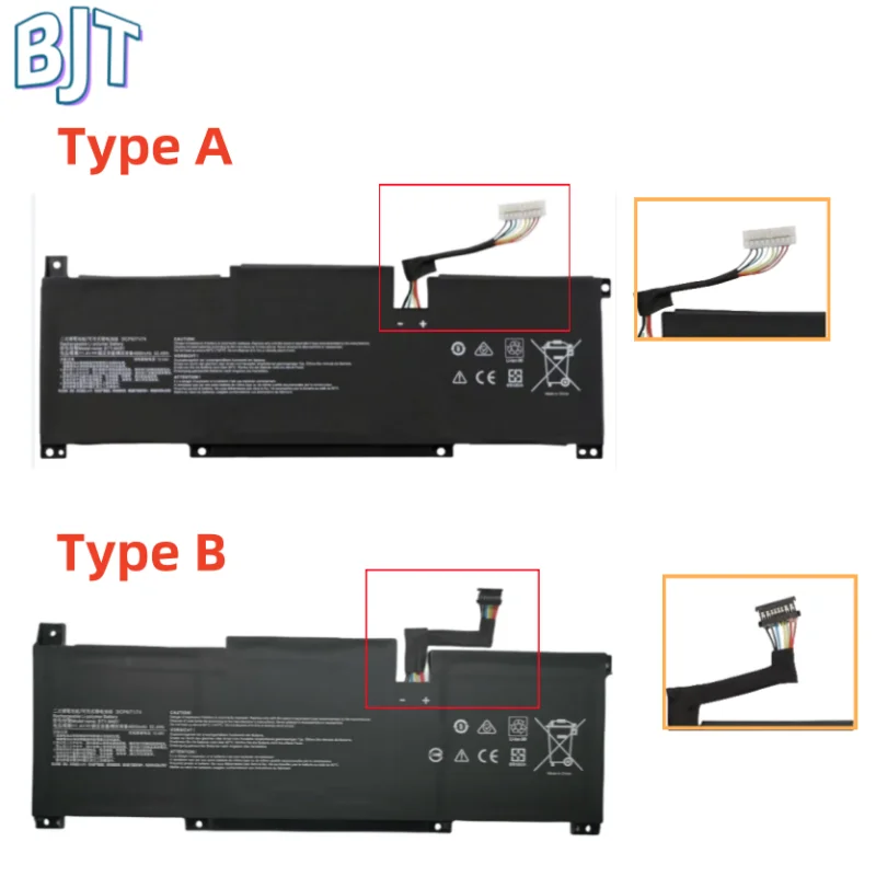 

New 11.4V 52.4Wh 4600mAh BTY-M491 Laptop Battery For MSI Modern 15 A10M A10RAS A10RB A10RD A11M A11SB A4M A4MW Series A10M-028DE