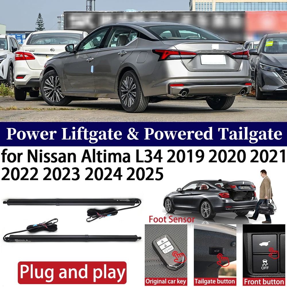 

ZhuCamX for Nissan Altima L34 2019-2025 Car OEM Power Liftgate Automatic One-Click Powered Tailgate Strut Plug and play