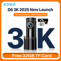KAWA Dash cam Video Recorder D6 3K Car Camera, Car DVR Voice Control Dash AUTO Camera,Night Vision Dashcam 2025 New