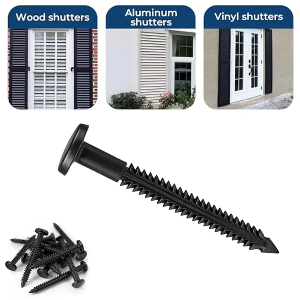 

60 шт. 3-дюймовых виниловых креплений для жалюзи, сверхпрочные фиксаторы для виниловых/алюминиевых/деревянных жалюзи, для наружных декоративных жалюзи