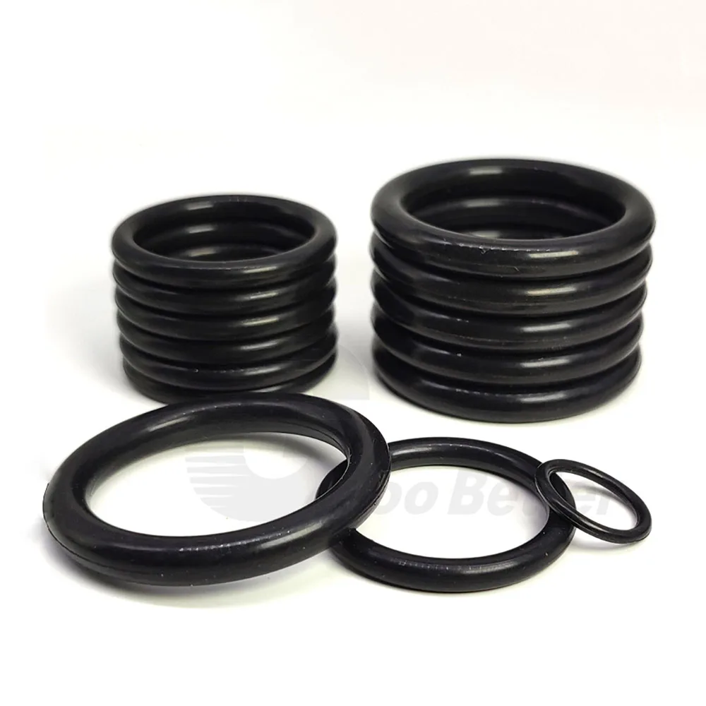 50Pcs/lot NBR O Ring Seal Gasket Thickness CS 2mm 2.5mm Nitrile Butadiene Rubber Spacer Oil Resistance Washer Black Round Shape