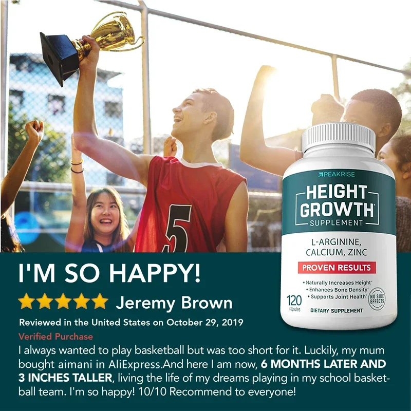 Height Supplements Natural Height Boosters for Healthy Development and Natural Growth of Children and Teens