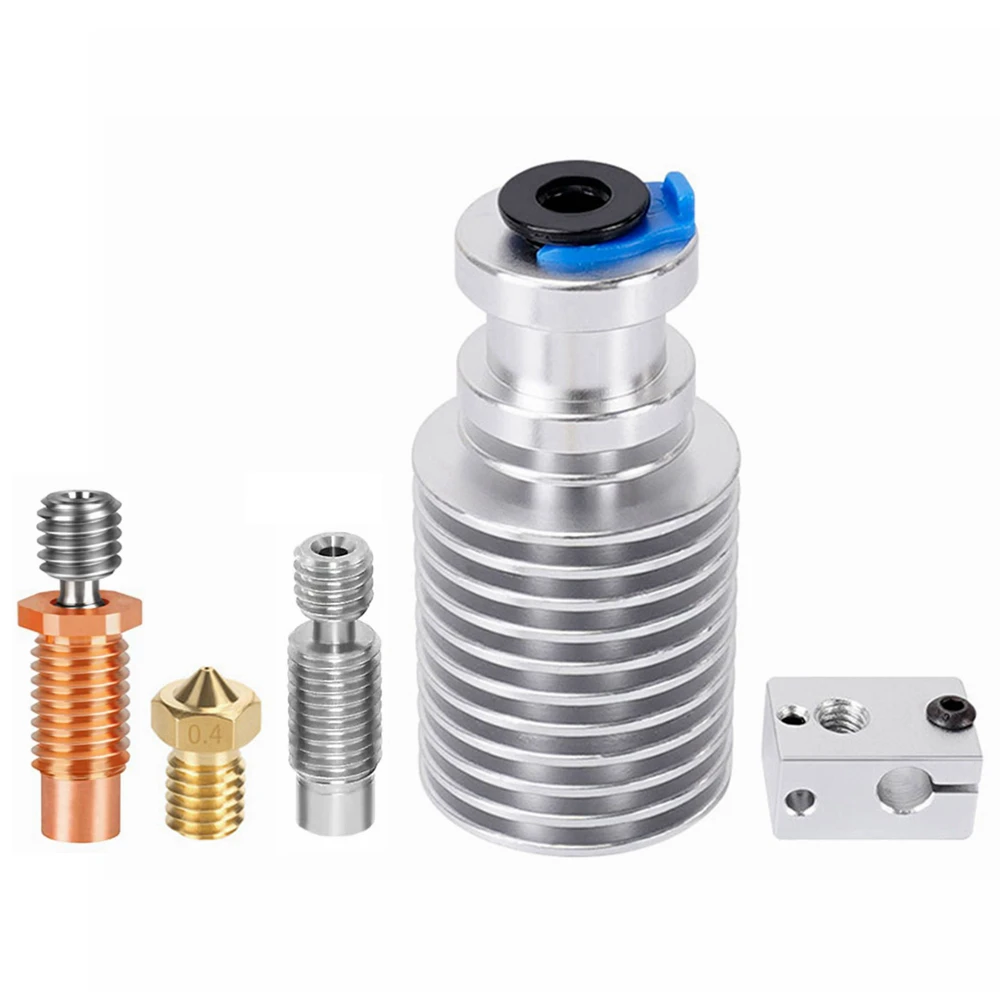 E3D V6 Hotend with Bimetal Heatbreak for V6 Throat Hotend Remote Short Direct Heat Sink 1.75MM for 3D Printer Extruder